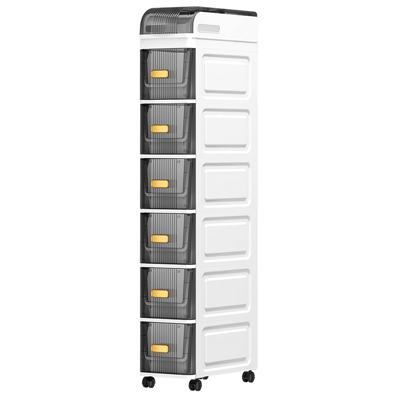 ISSI DIARY 18cm Slim Transparent Drawer Organizer Kitchen Gap Storage Cabinet Bathroom Narrow Gap - Image 7