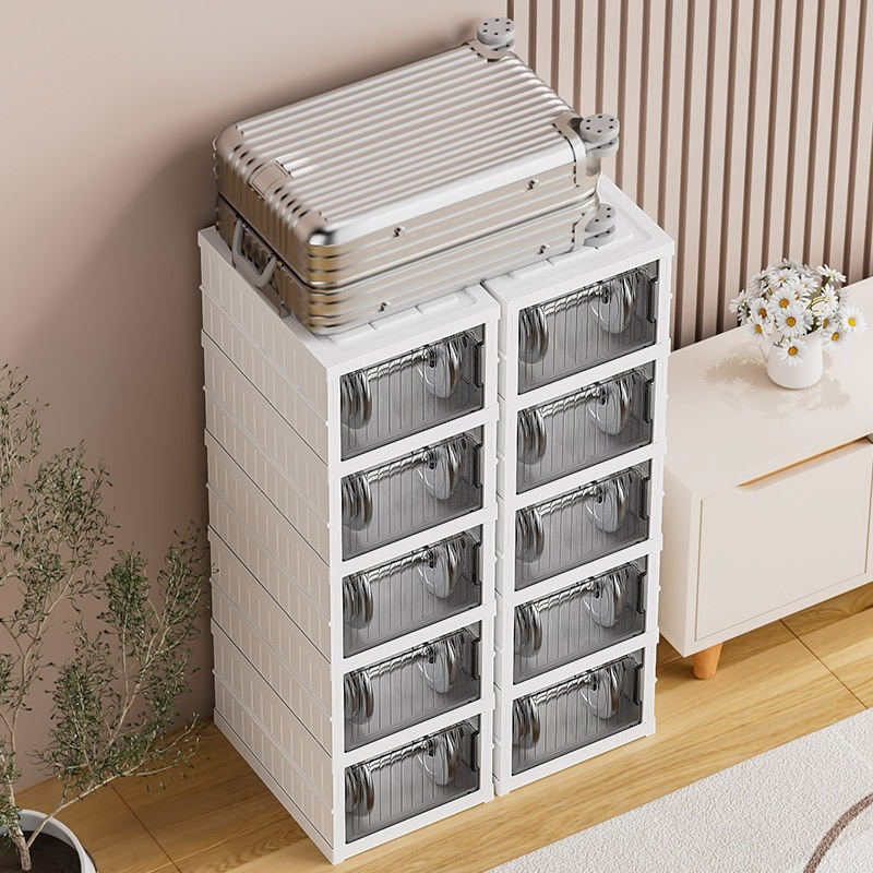 ISSI DIARY 3/6/9 Layers Foldable Installation-free Shoe Box Transparent Shoe Storage Organizer - Image 5