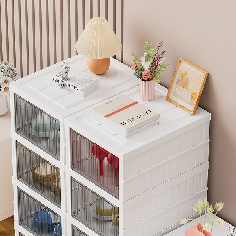 ISSI DIARY 3/6/9 Layers Foldable Installation-free Shoe Box Transparent Shoe Storage Organizer - Image 6