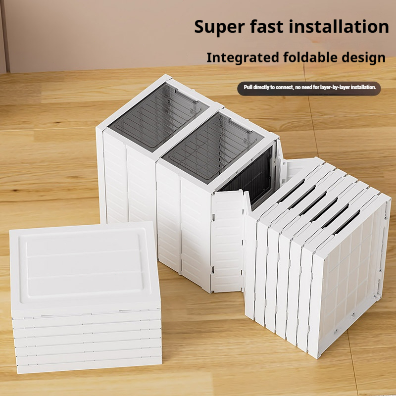 ISSI DIARY 3/6/9 Layers Foldable Installation-free Shoe Box Transparent Shoe Storage Organizer - Image 8
