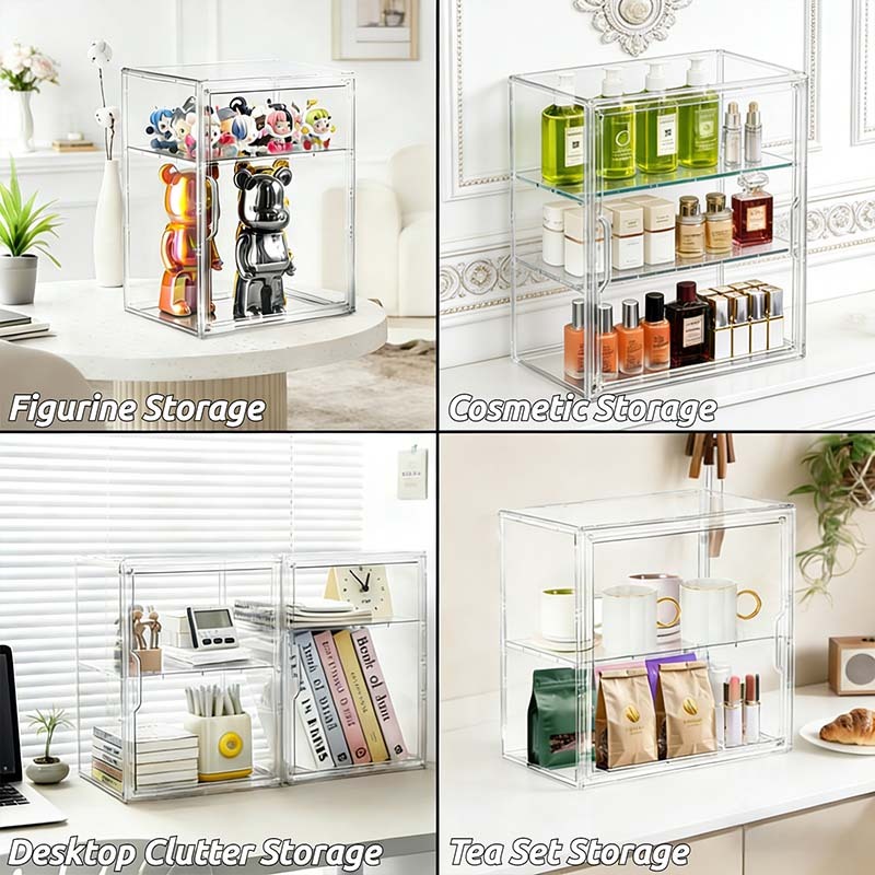 ISSI DIARY 3 Layers Acrylic Display Case Dustproof Cup Display Kitchen Storage Rack Cup Holder - Image 8