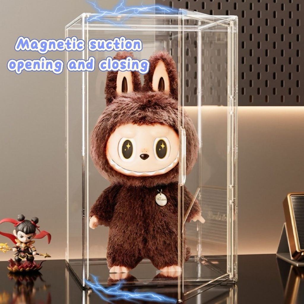 ISSI DIARY 60cm Figurine Display Box Acrylic Magnetic Display Case Extra-Large Transparent Storage - Image 3