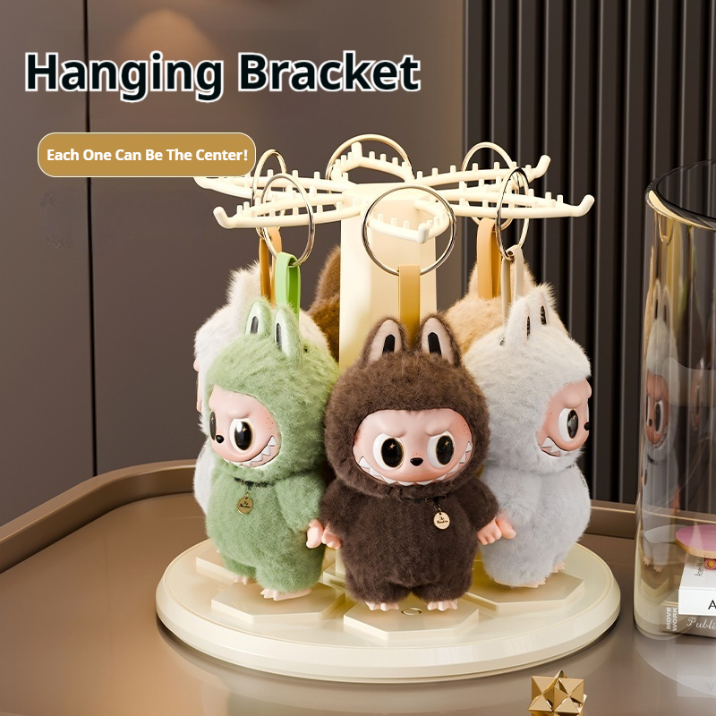 ISSI DIARY Acrylic 360° Rotating Display Case for Labu Figurines Stackable Modular Storage - Image 3