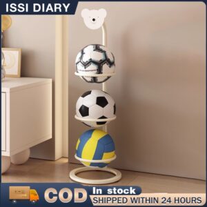 ISSI DIARY Basketball Storage Ring Football Volleyball Rugby Ball Organizer Rack Cube Vertical