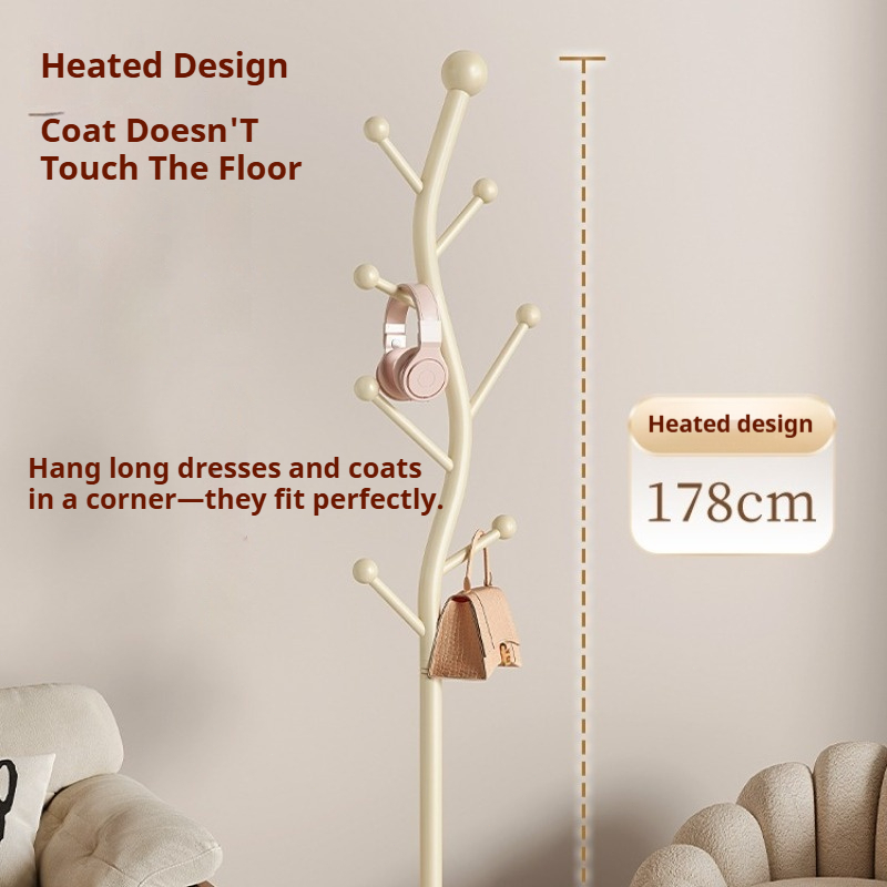 ISSI DIARY Bedroom Clothes Rack Stand Tree-shaped Coat Rack Metal Hanging Rack Room Cloak Holder - Image 5