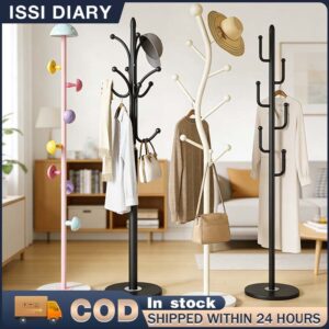 ISSI DIARY Creative Tree-shaped Coat Rack Living Room Hanger Rack Marble Multi Hooks Stand Hang Rack