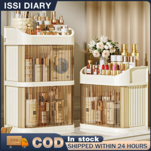 ISSI DIARY Desktop Cosmetics Storage Box Dustproof Large Capacity Drawer Style Dressing Table