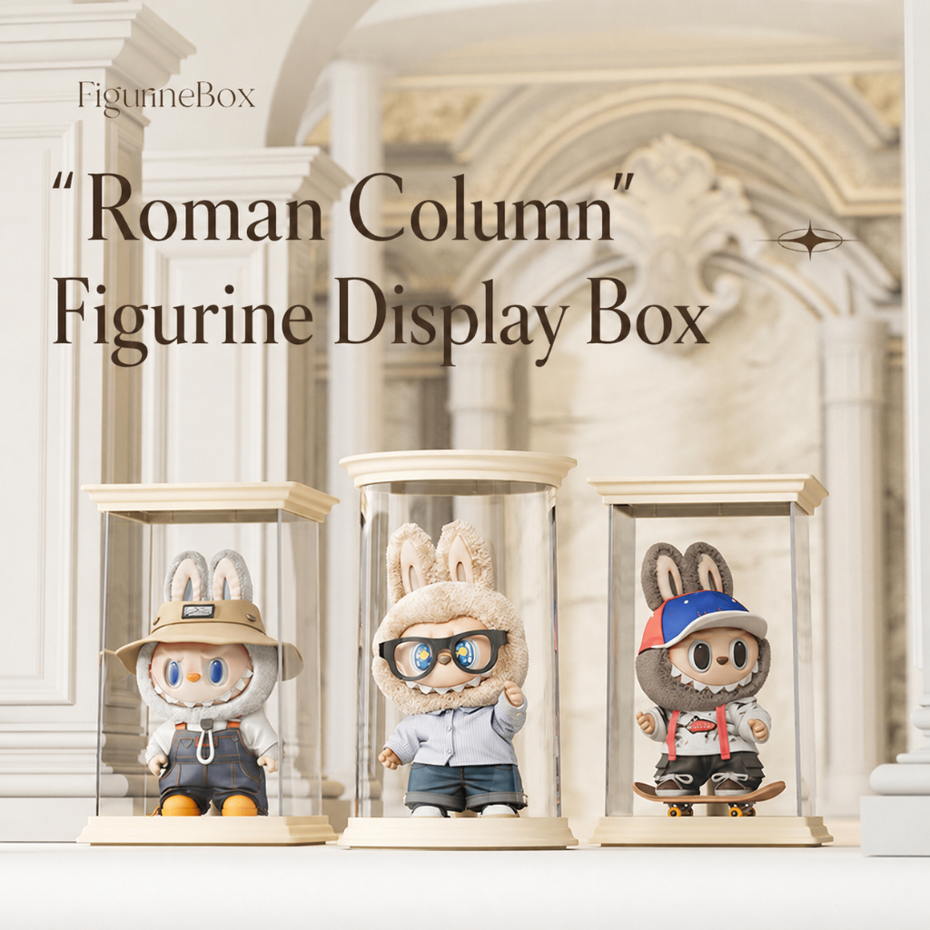 ISSI DIARY Doll Dust Cover Blind Box Figure Protective Case Plush Toy Stand Display Box - Image 2