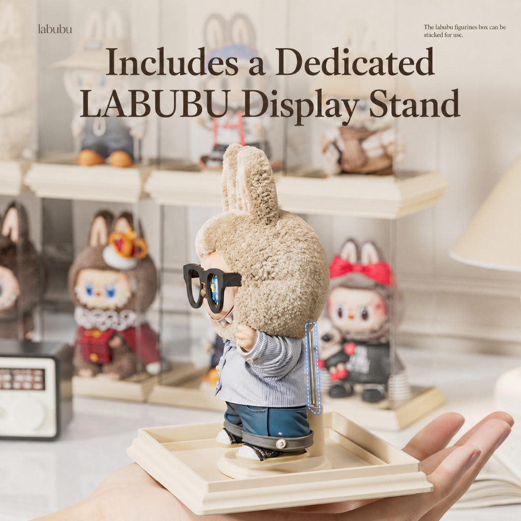 ISSI DIARY Doll Dust Cover Blind Box Figure Protective Case Plush Toy Stand Display Box - Image 5