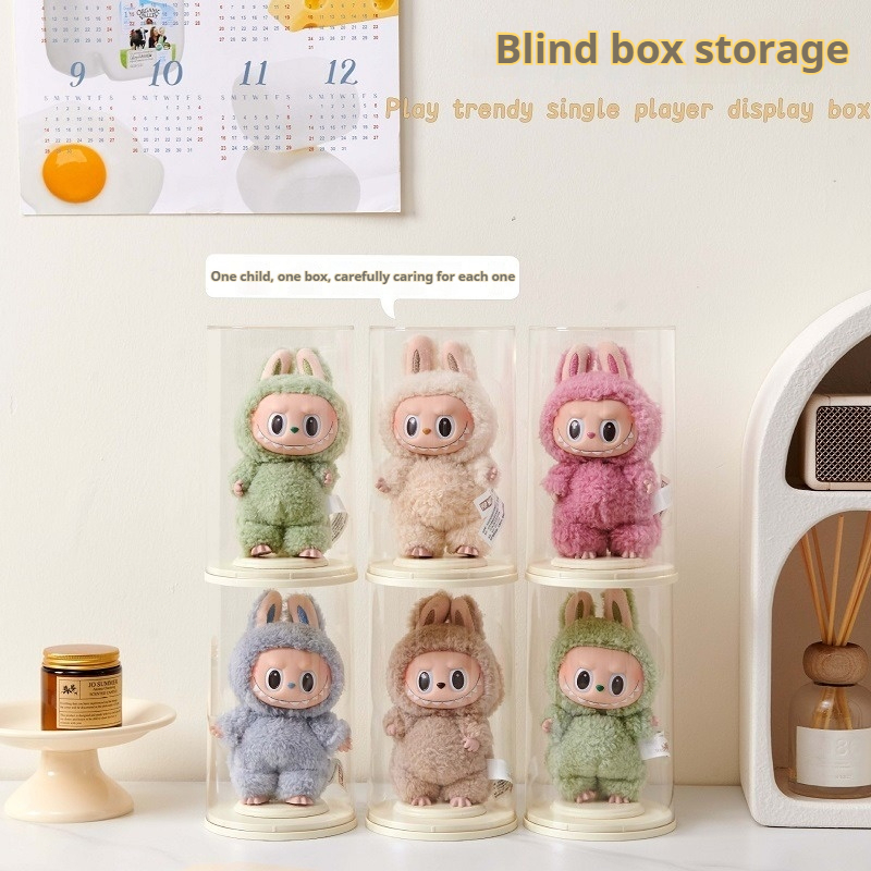 ISSI DIARY Doll Dust Cover Blind Box Figure Protective Case Plush Toy Stand Display Box - Image 8