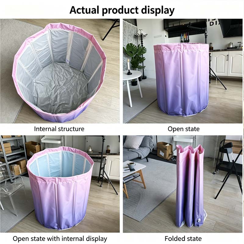 ISSI DIARY Foldable Bathtub 1S Unfold Long-lasting Heat Retention. Portable Freestanding for Adults - Image 7