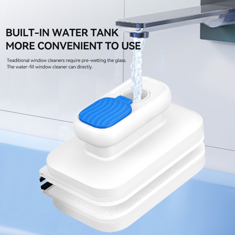 ISSI DIARY Glass Cleaning Tool Built-in Water Tank Strong Magnetic for Window Glass - Image 5