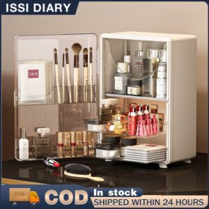 ISSI DIARY Cosmetics Storage Box Makeup Organizer Cosmetic Shelf Lipstick Rack Makeup Drawer Box