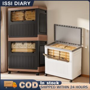 ISSI DIARY Large Capacity Storage Box Household Oversized Flip Cover Clothing and Toy Organizing Box