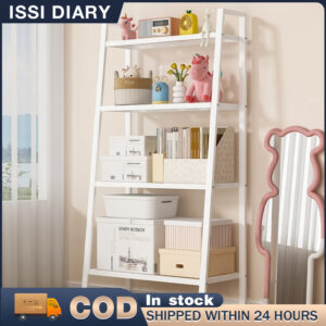 ISSI DIARY Metal shelf 3-5 Tier Storage Style Organizer Rack Nordic Minimalist Corner Shelves