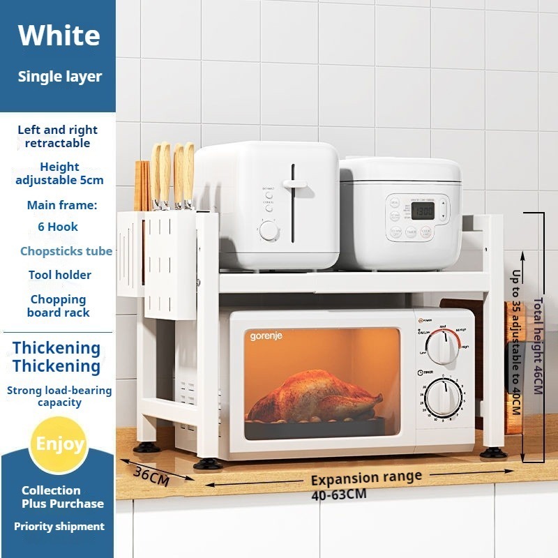 ISSI DIARY Microwave Rack Induction Cooker Stand Oven Rack Rice Cooker Stand Rack Kitchen Organizer - Image 2