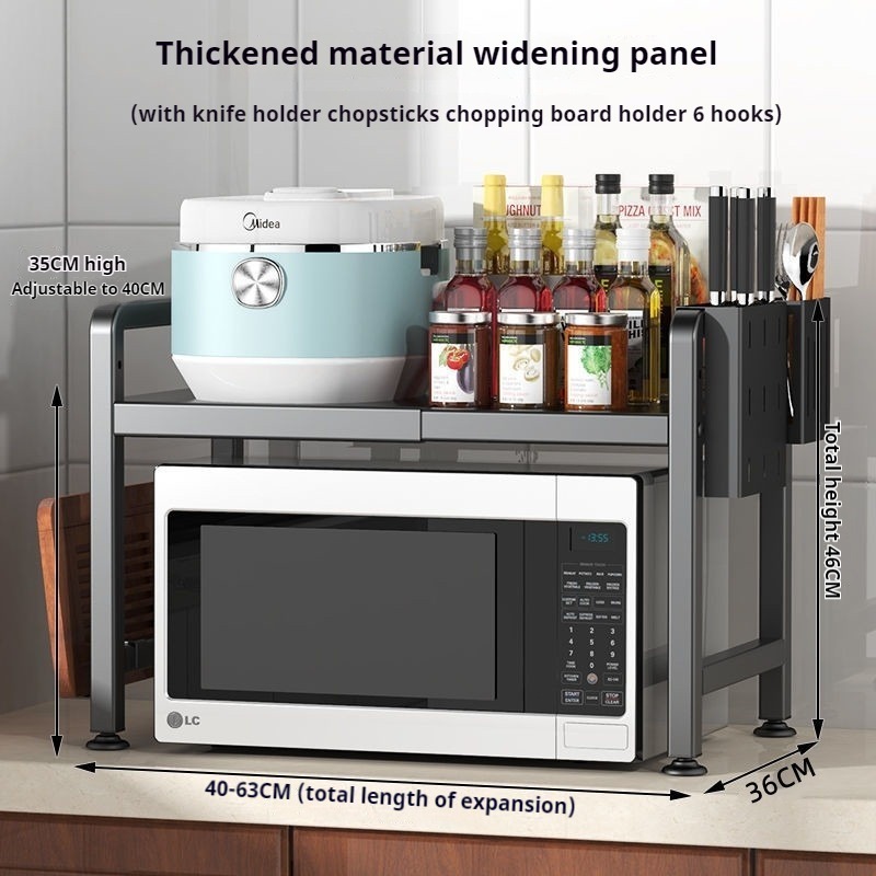 ISSI DIARY Microwave Rack Induction Cooker Stand Oven Rack Rice Cooker Stand Rack Kitchen Organizer - Image 3