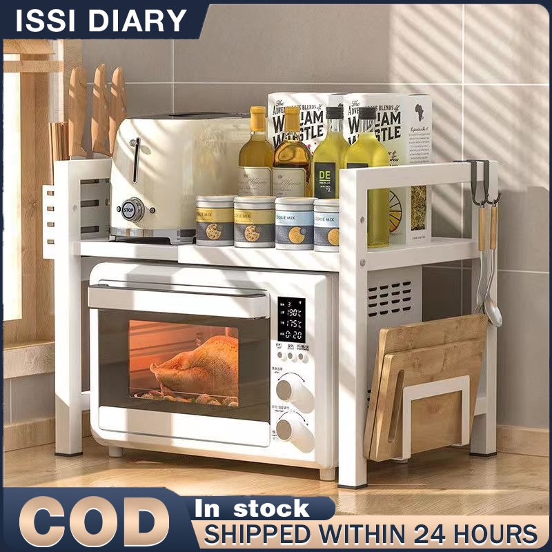 ISSI DIARY Microwave Rack Induction Cooker Stand Oven Rack Rice Cooker Stand Rack Kitchen Organizer