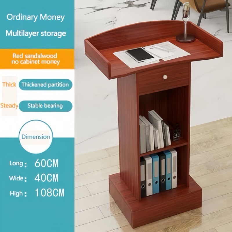 ISSI DIARY Modern Simple Lecture Table Welcome Training Reception Desk Training Institution Podium - Image 2