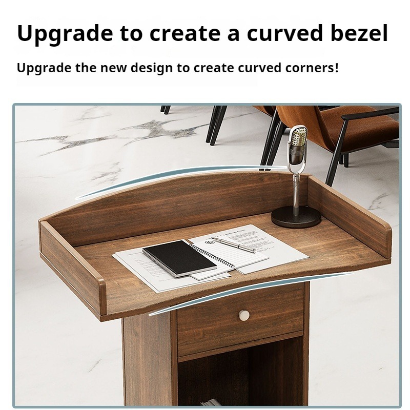 ISSI DIARY Modern Simple Lecture Table Welcome Training Reception Desk Training Institution Podium - Image 3