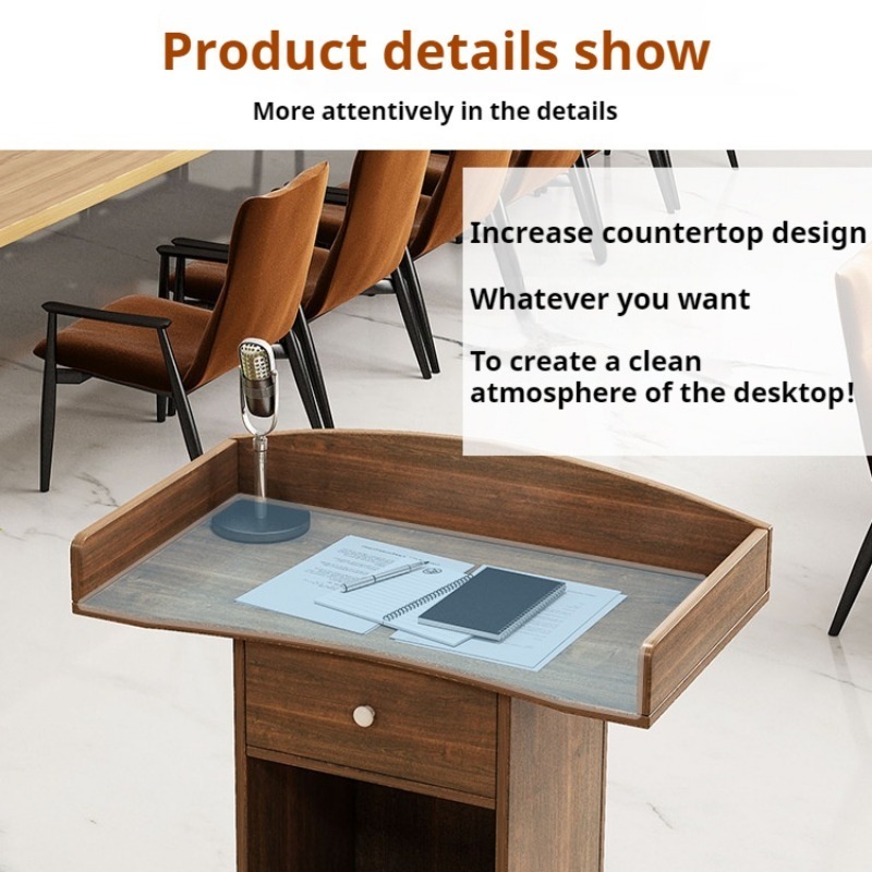 ISSI DIARY Modern Simple Lecture Table Welcome Training Reception Desk Training Institution Podium - Image 6