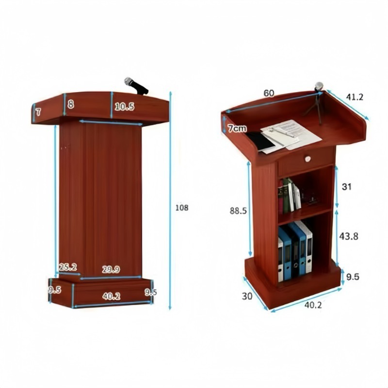 ISSI DIARY Modern Simple Lecture Table Welcome Training Reception Desk Training Institution Podium - Image 8