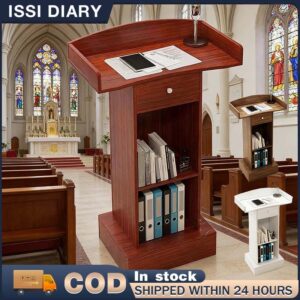 ISSI DIARY Modern Simple Lecture Table Welcome Training Reception Desk Training Institution Podium