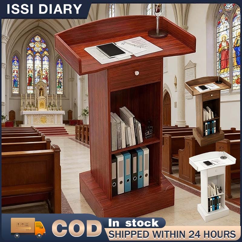 ISSI DIARY Modern Simple Lecture Table Welcome Training Reception Desk Training Institution Podium