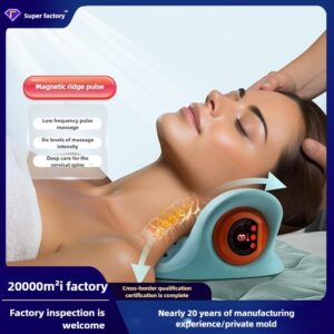 Multi-Functional Portable Electric Cervical Massager Traction Heating Pulse Acupoint Massage Pillow