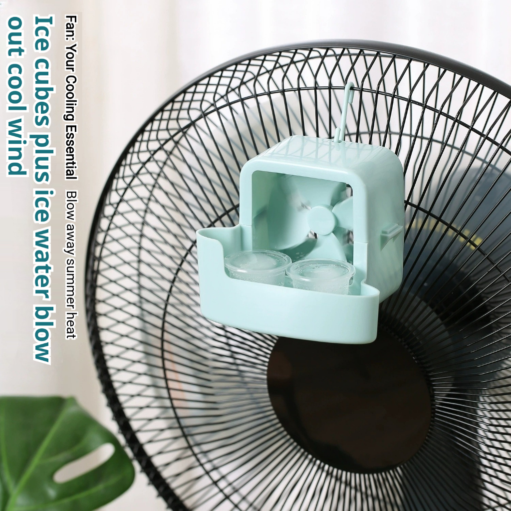 ISSI DIARY Portable Fan Ice Cooling Box Mini Air Cooler Ice Cube Holder Cooling Fan Attachment - Image 3