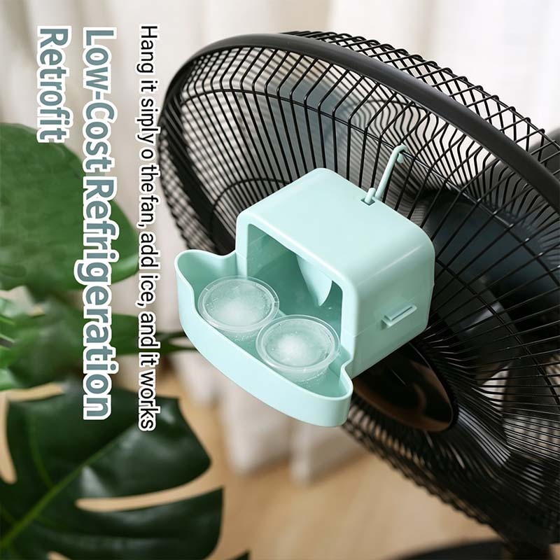 ISSI DIARY Portable Fan Ice Cooling Box Mini Air Cooler Ice Cube Holder Cooling Fan Attachment - Image 4