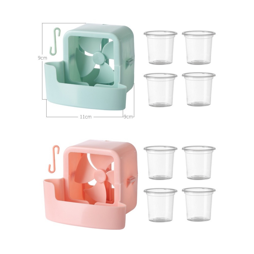 ISSI DIARY Portable Fan Ice Cooling Box Mini Air Cooler Ice Cube Holder Cooling Fan Attachment - Image 6