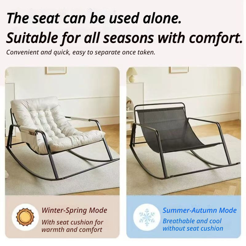 Rocking Chair Ergonomic Sofa Lounge Chair Lazy Sofa chair Adjustable Rocking Sofa Double Recliner - Image 2