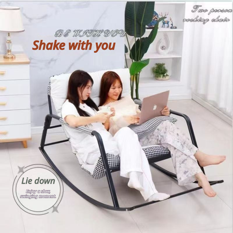 Rocking Chair Ergonomic Sofa Lounge Chair Lazy Sofa chair Adjustable Rocking Sofa Double Recliner - Image 3
