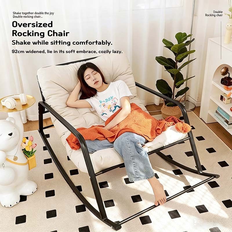 Rocking Chair Ergonomic Sofa Lounge Chair Lazy Sofa chair Adjustable Rocking Sofa Double Recliner - Image 5