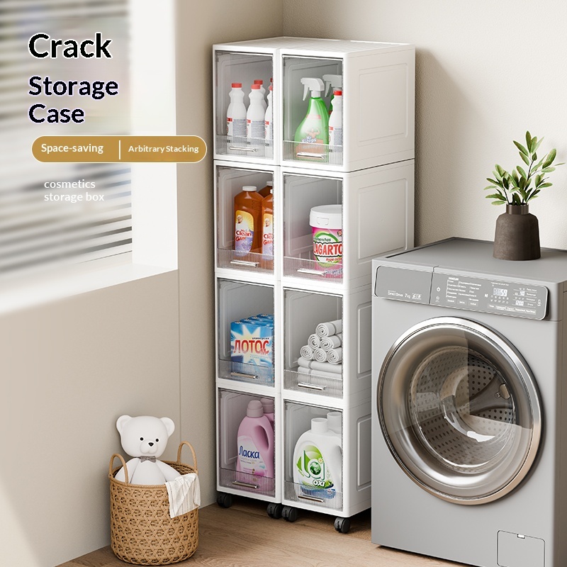 ISSI DIARY Slim Gap Storage Cabinet Multi-Layer Space Saving with Wheels Large Capacity for bathroom - Image 6
