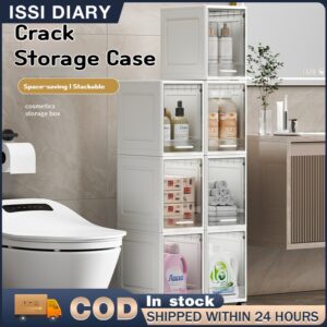 ISSI DIARY Slim Gap Storage Cabinet Multi-Layer Space Saving with Wheels Large Capacity for bathroom
