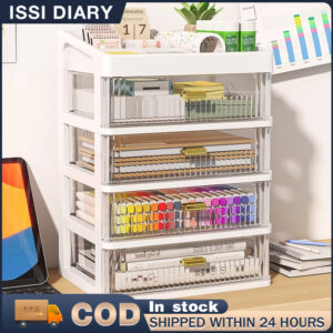 ISSI DIARY Transparent Drawer Desktop Storage Box Cosmetics And Stationery Storage&Organizing Box