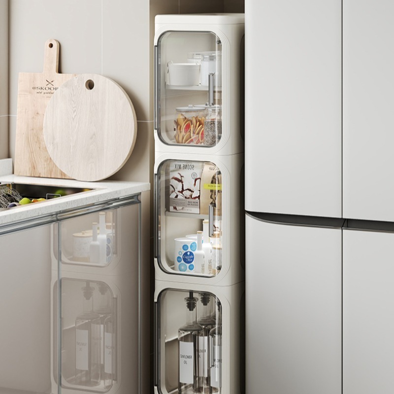 ISSI DIARY Ultra-Slim Gap Storage Cabinet Foldable Storage Cabinet Bathroom and Kitchen Organizer - Image 2