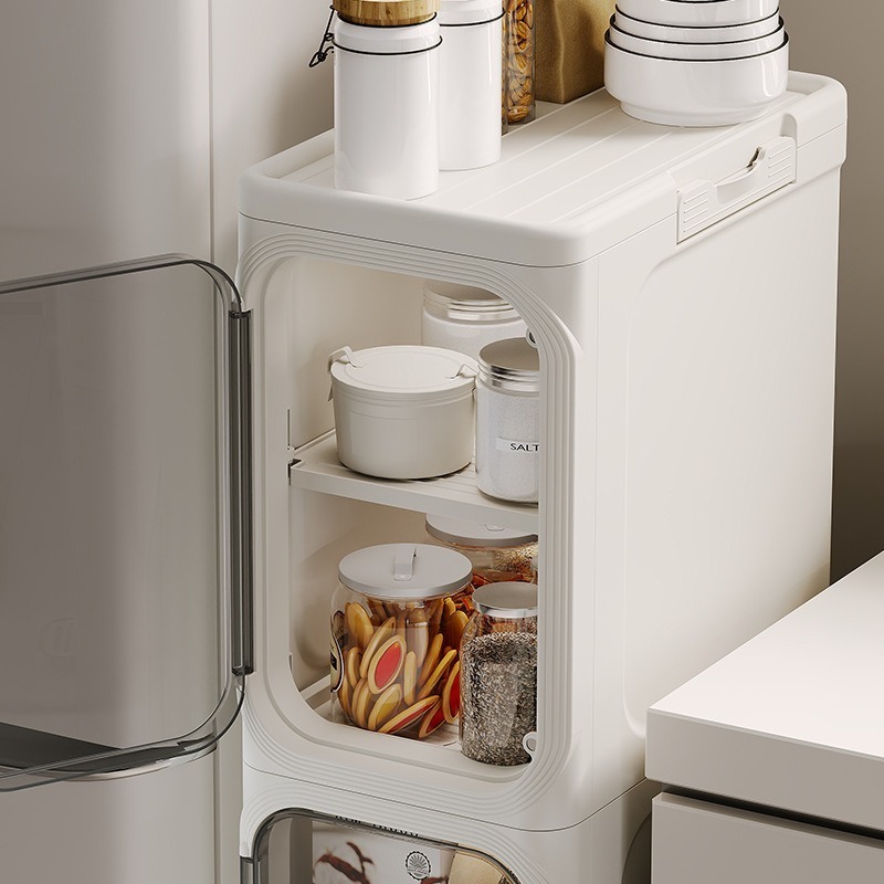 ISSI DIARY Ultra-Slim Gap Storage Cabinet Foldable Storage Cabinet Bathroom and Kitchen Organizer - Image 4
