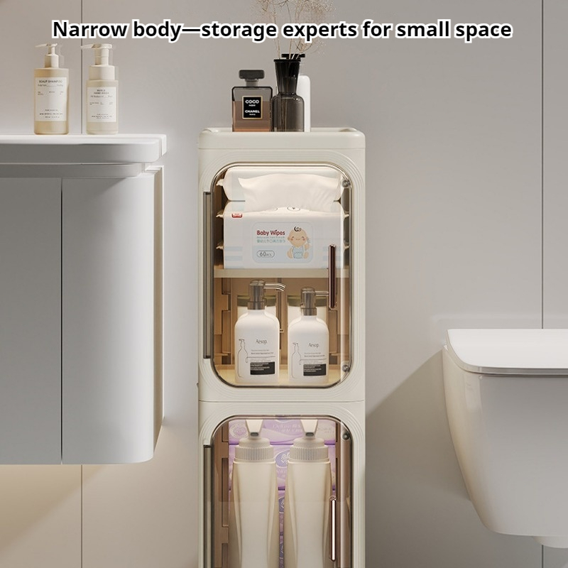 ISSI DIARY Ultra-Slim Gap Storage Cabinet Foldable Storage Cabinet Bathroom and Kitchen Organizer - Image 5