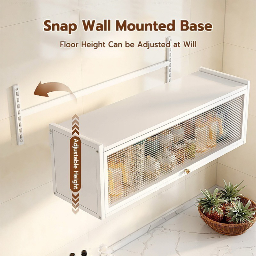 ISSI DIARY Wall Mounted Storage Box Bathroom Organizer Storage Cabinet Waterproof Kitchen Storage - Image 7