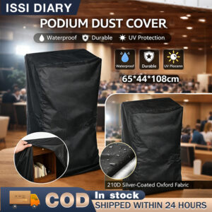 ISSI DIARY Waterproof Podium Cover Black UV Resistant Dustproof Outdoor Lectern Protector Durable